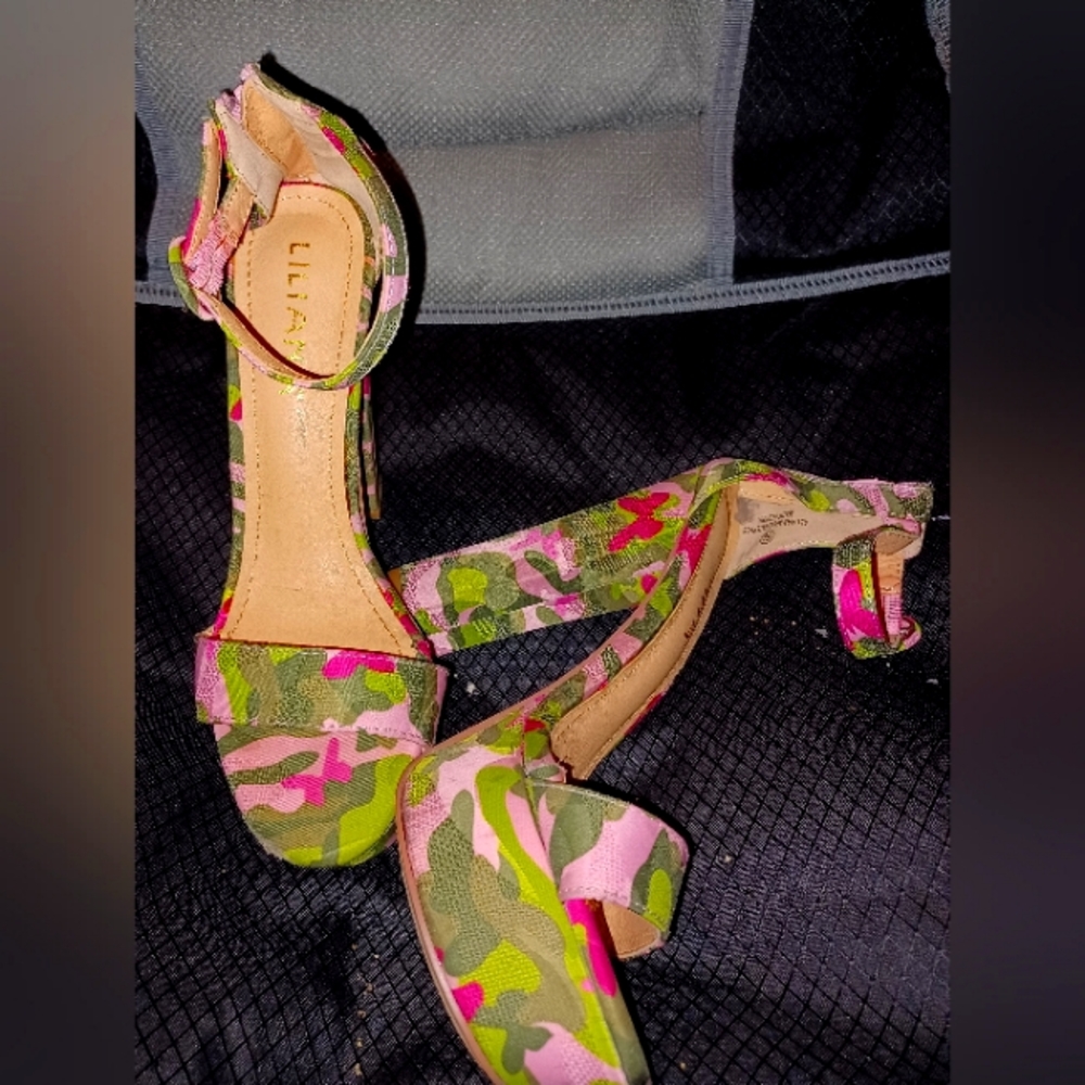 Pink Camo "Liliana" heels